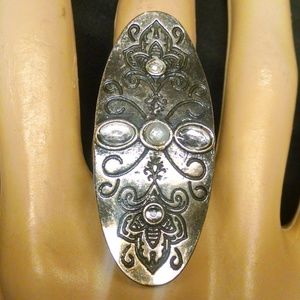 Elegant Faux Pearl Rhinestones Sexy Ring